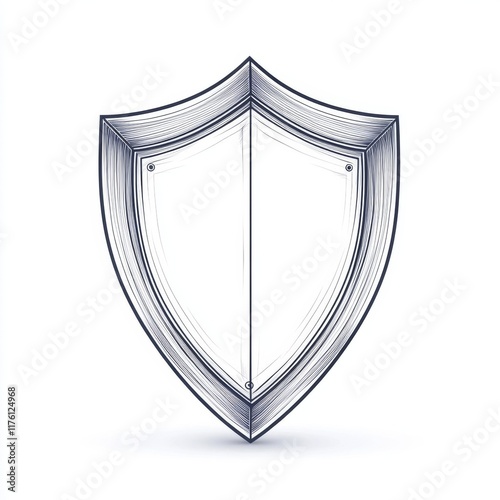 Vector Illustration of a Shield for Enhanced Security and Protection in Graphic Design