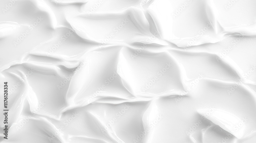 Fototapeta premium Close-up of white creamy texture.