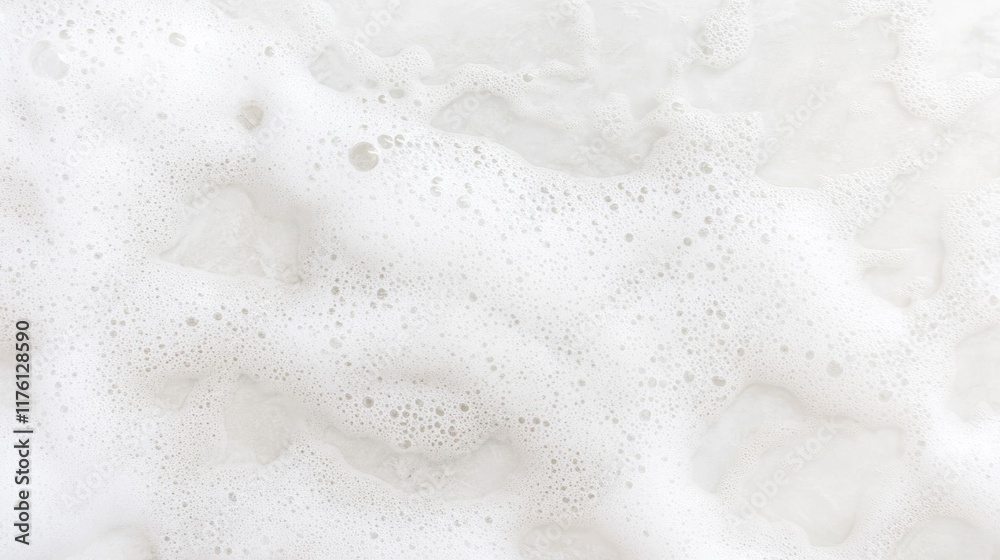 Close-up of white foam texture. Close-up of white foam texture.