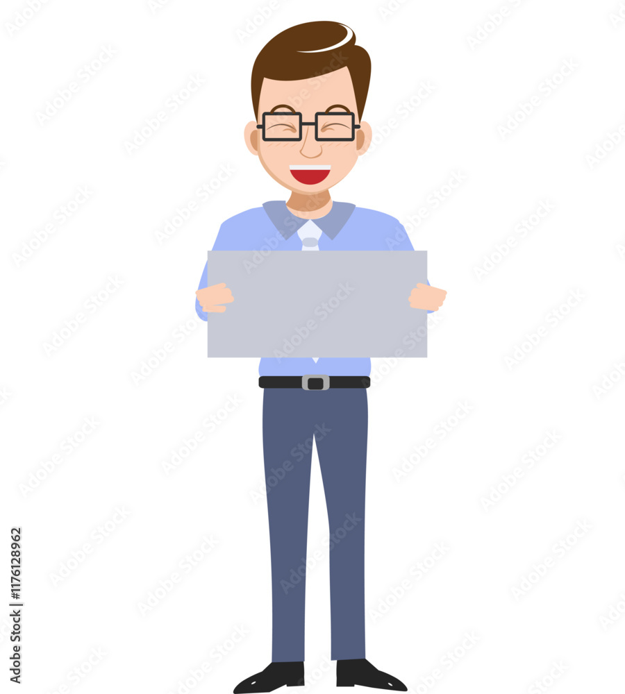 funny cartoon casual person funny cartoon casual person