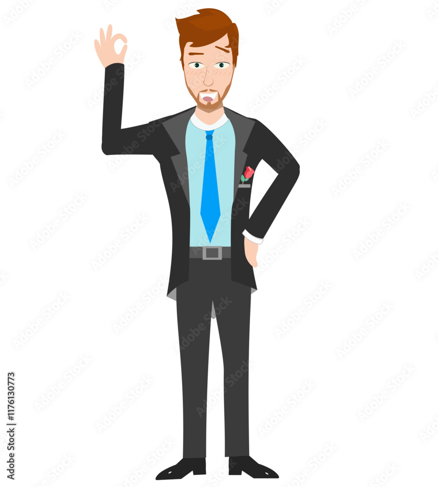 cartoon illustration of man wearing casual suit, cartoon character of man in formal dress cartoon illustration of man wearing casual suit, cartoon character of man in formal dress