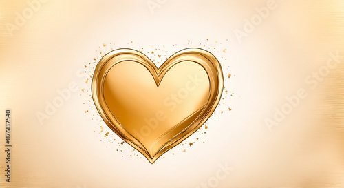 golden heart background
