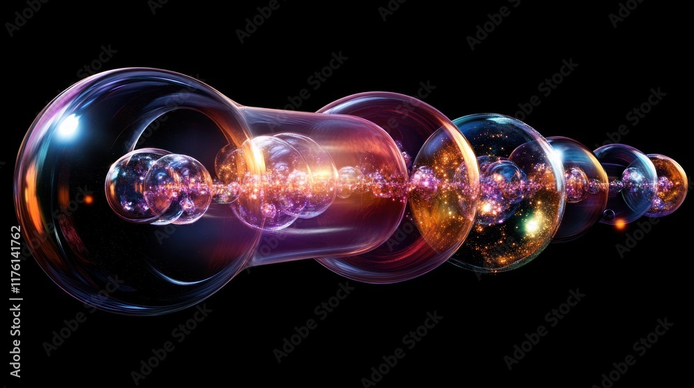 Abstract representation of hydrogen, nitrogen, and oxygen in particle collisions Abstract representation of hydrogen, nitrogen, and oxygen in particle collisions