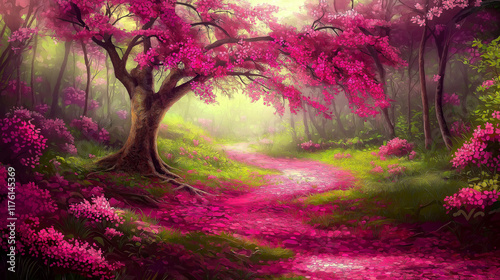 Pink Forest Pathway