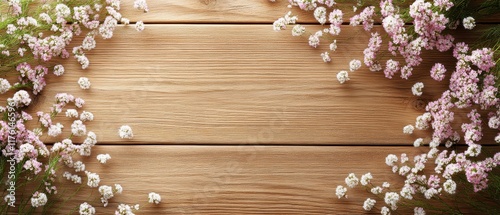 Vintage photo frames with romantic pictures arranged on a desk leaving space for text copy space sentimental theme nostalgic overlay memory table backdrop