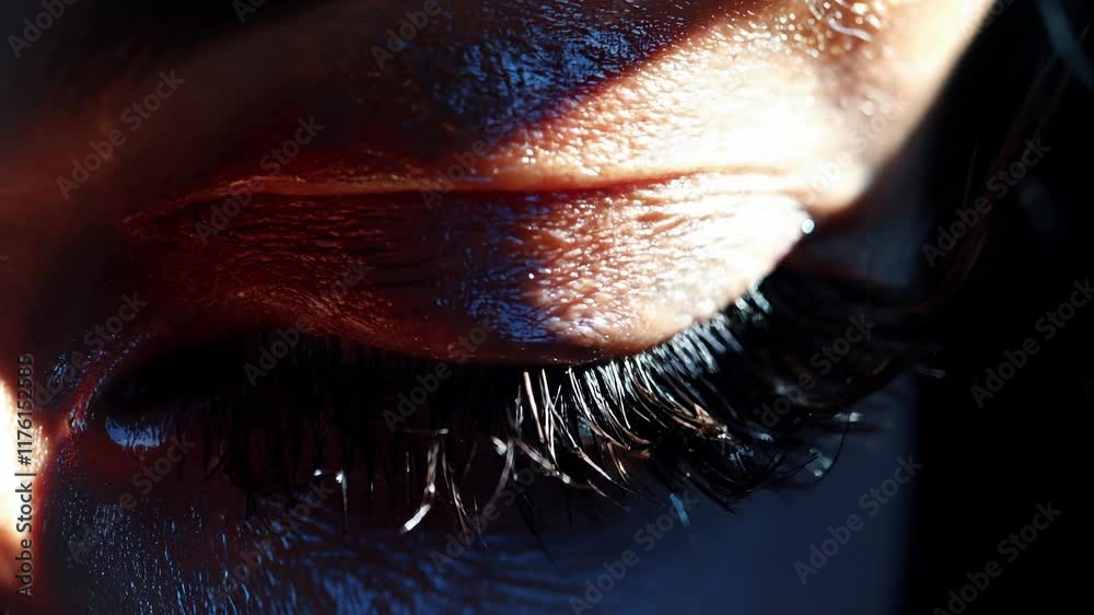 close up of eye