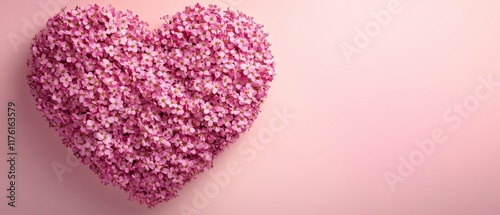 Intricate heartshaped floral patterns on a pale pink background leaving space for text copy space artistic theme ethereal overlay stationery backdrop