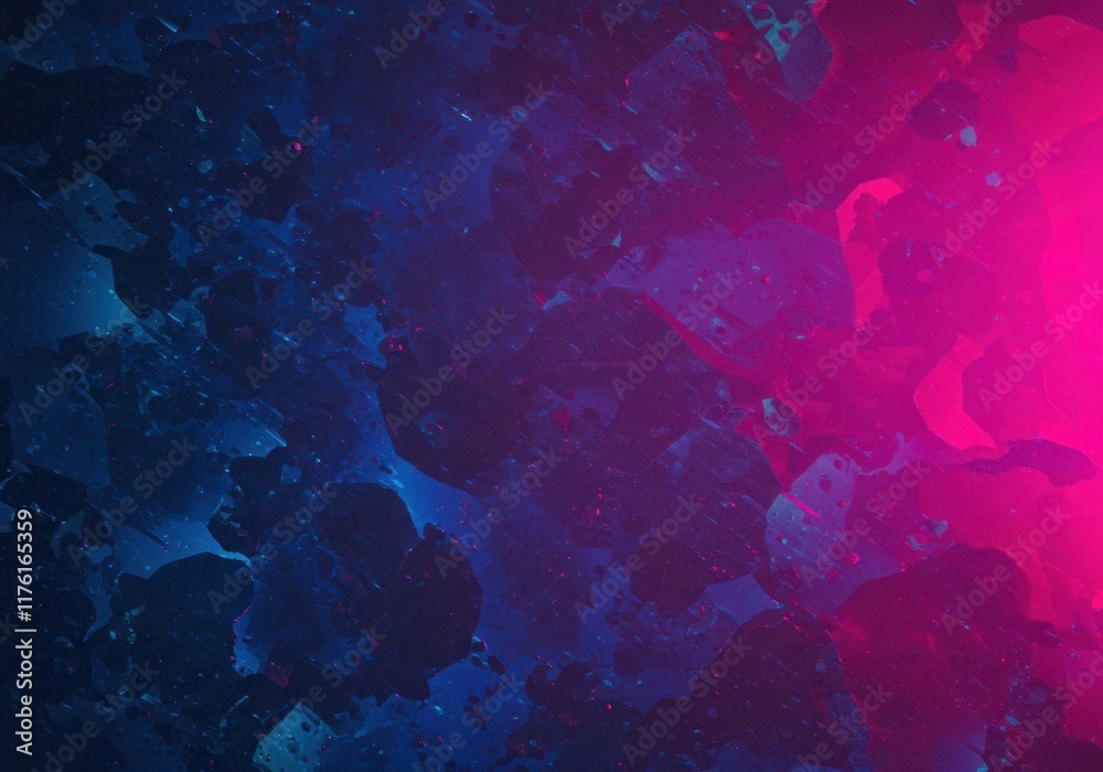 Fototapeta premium Abstract cosmic texture with vibrant pink and blue light patterns