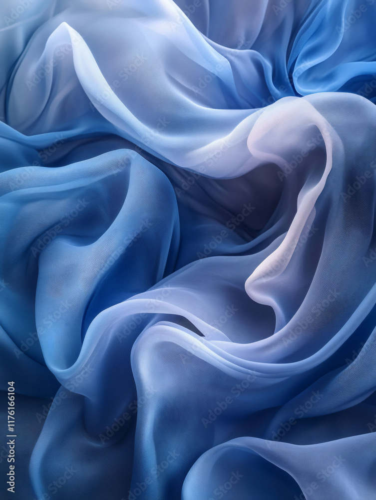 Obraz premium Abstract blue fabric texture background.
