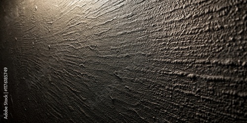 A textured surface, illuminated by a single light source, revealing subtle variations in the material, casting a delicate pattern of light and shadow.