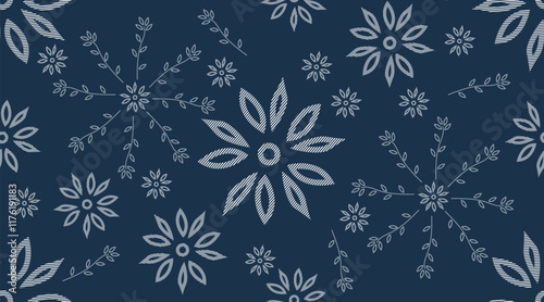 Vector imitation of fabric pattern, seamless fabric pattern