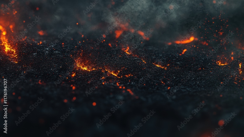 Flames and smoke intertwine in vibrant hues against a dark backdrop, with glowing embers adding depth and intensity to the composition Flames and smoke intertwine in vibrant hues against a dark backdrop, with glowing embers adding depth and intensity to the composition