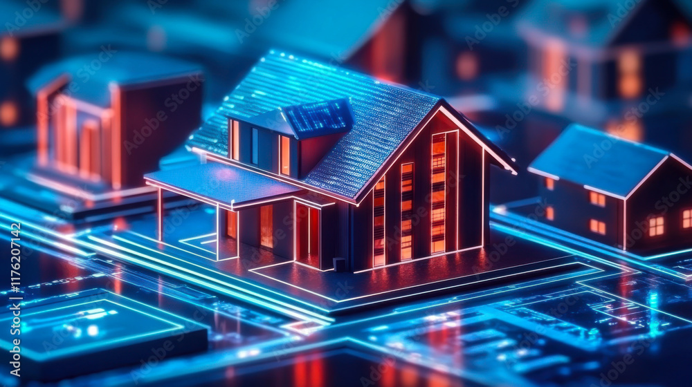 Smart home digital project concept Smart home digital project concept