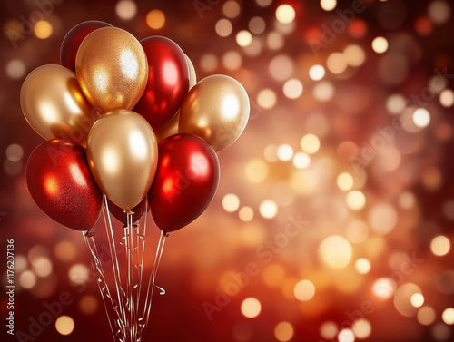 Wallpaper Mural Bunch of colorful balloons on background Torontodigital.ca