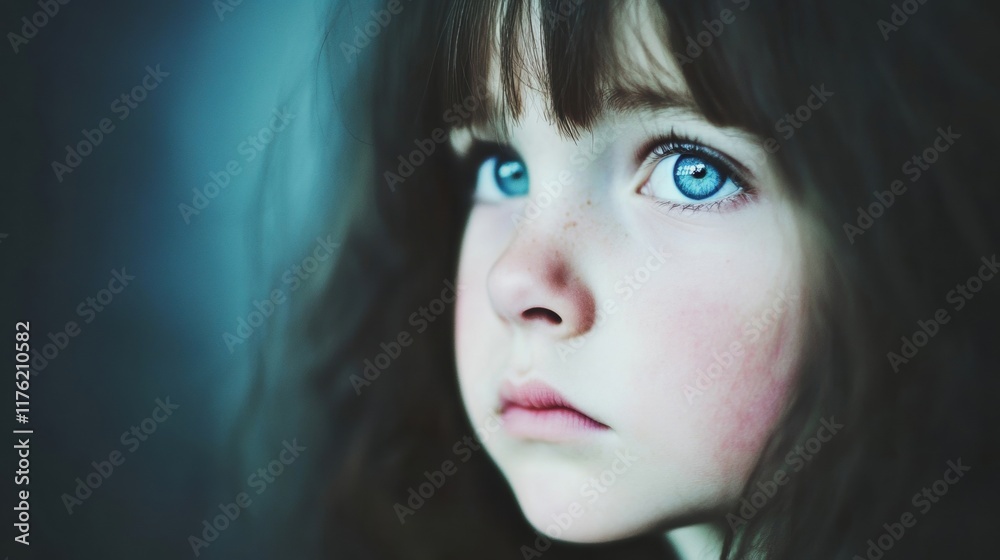 In a cozy corner, a thoughtful girl focuses on her drawing, using pencils to bring her imagination to life during a serene afternoon