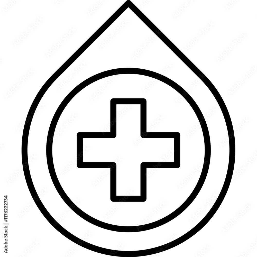 Obraz premium Blood Donation Icon