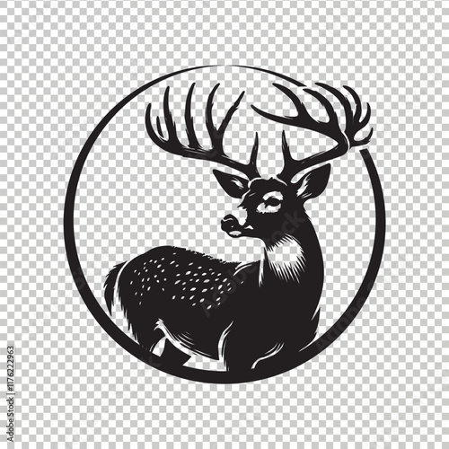 Whitetail deer vector