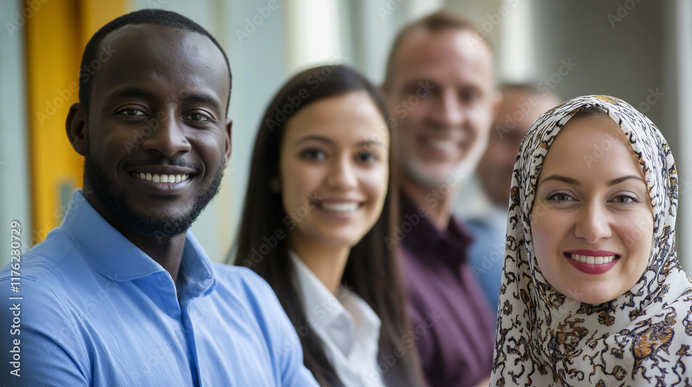 Multiethnic business people working together in the office Multiethnic business people working together in the office