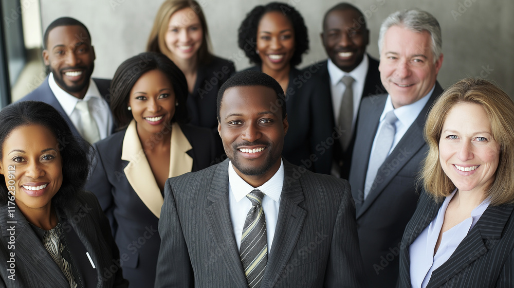 Multiethnic business people working together in the office