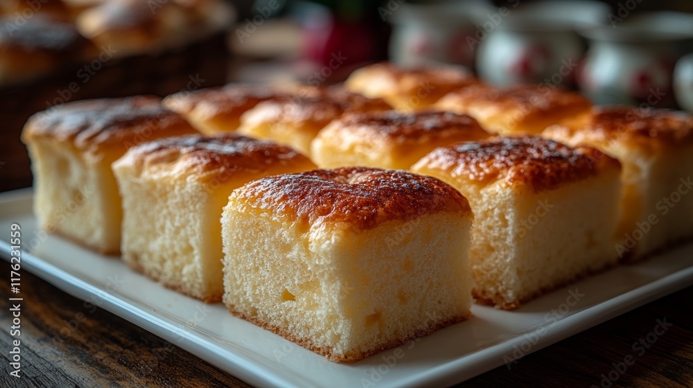 Close-Up of Individual Kulich Slices Close-Up of Individual Kulich Slices