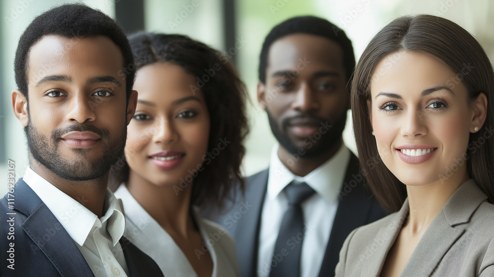 Multiethnic business people working together in the office Multiethnic business people working together in the office