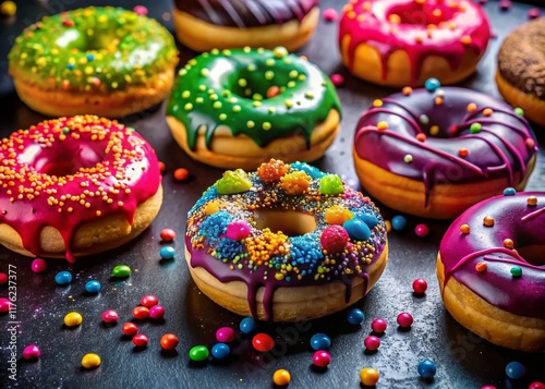 Gourmet Donut Photography: Artistic Food Styling & Delicious Glazes photo