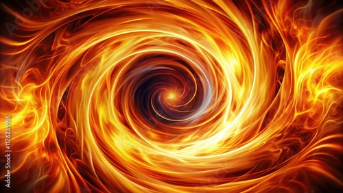 Wallpaper Mural Swirling vortex of fiery energy, motion, hot fire,  motion, hot fire, glowing,abstract, turbulent, shimmering Torontodigital.ca