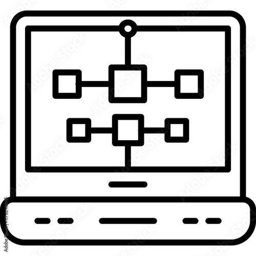 Laptop Local Network Icon