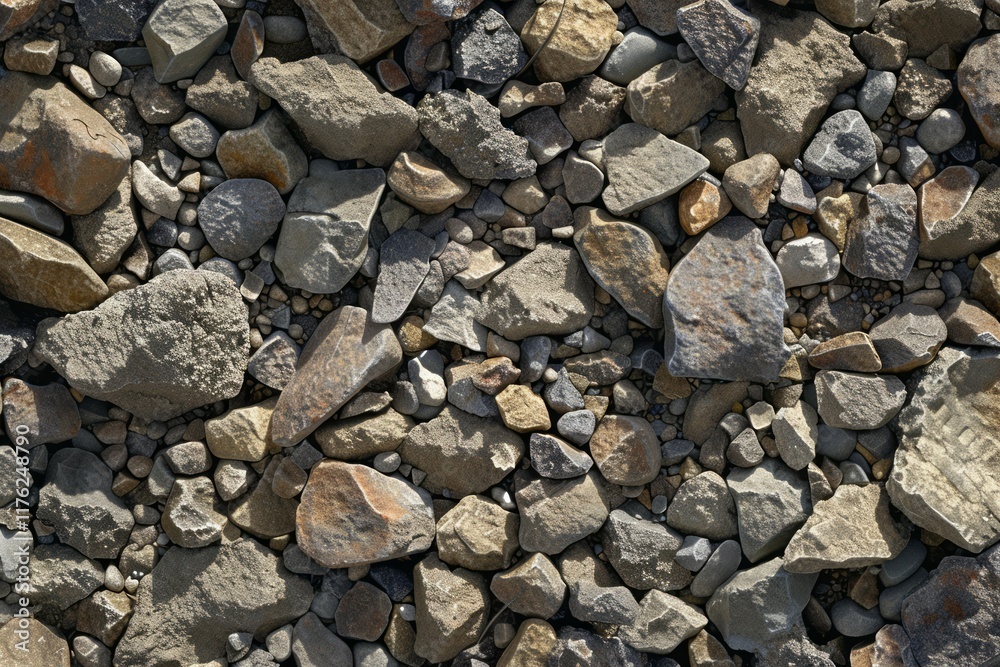 Image of Grey gravel rock ground debris. Texture for background usage Image of Grey gravel rock ground debris. Texture for background usage