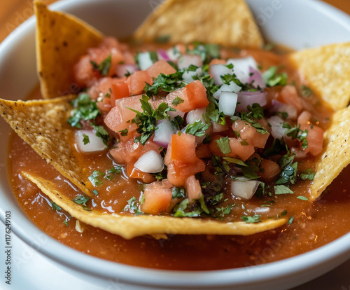 Gazpacho nachos