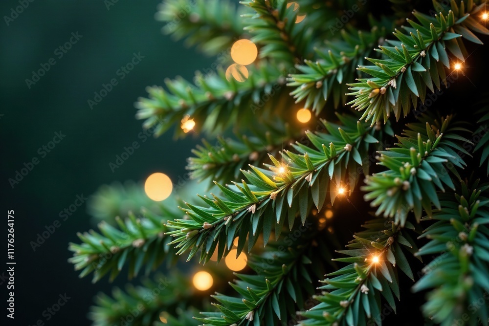 Sparkly Christmas tree branches tangled in a cactus, greenery, festive foliage Sparkly Christmas tree branches tangled in a cactus, greenery, festive foliage