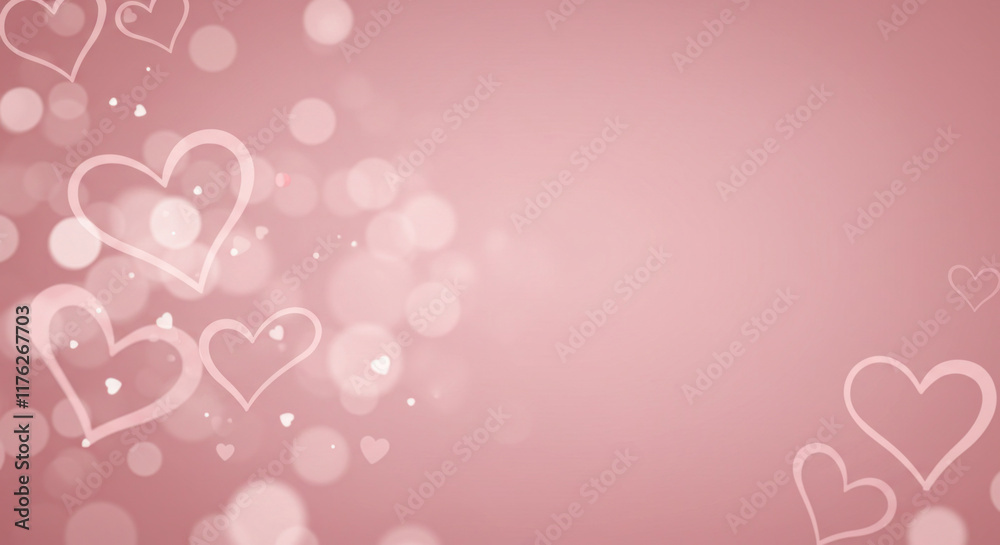 background with hearts outlined background with hearts outlined
