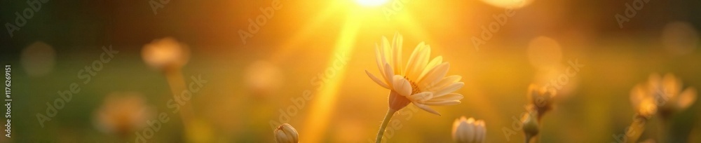 Obraz premium Soft focus captures the serenity of the moment, light, sun