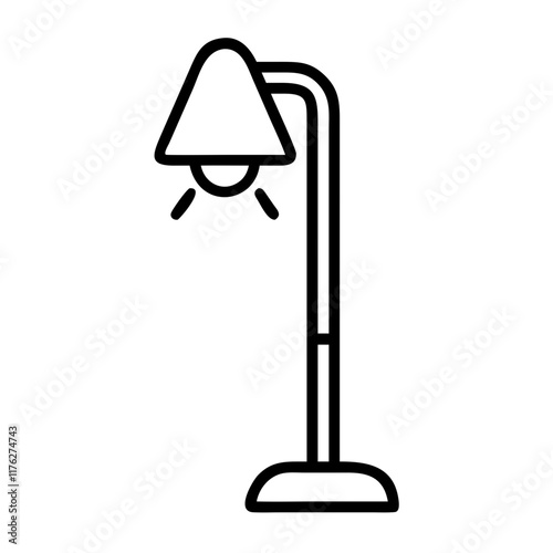 floor lamp icon design