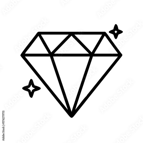 glittering diamond icon design