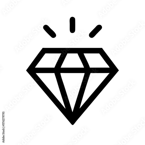 glittering diamond icon design