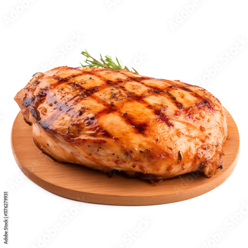 Chicken steak on a transparent background
