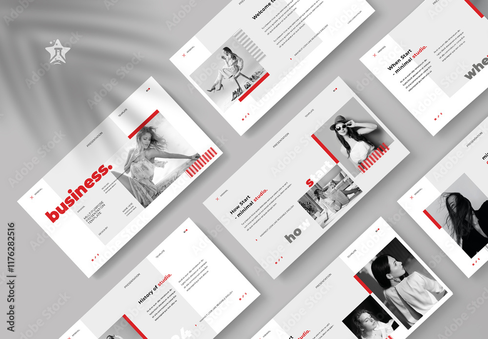 Business Presentation Layout Stock Template | Adobe Stock