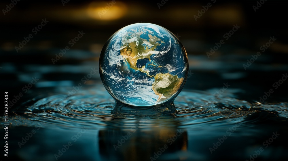 Water Drop and Earth: Celebrating World Water Day with Generative AI Water Drop and Earth: Celebrating World Water Day with Generative AI