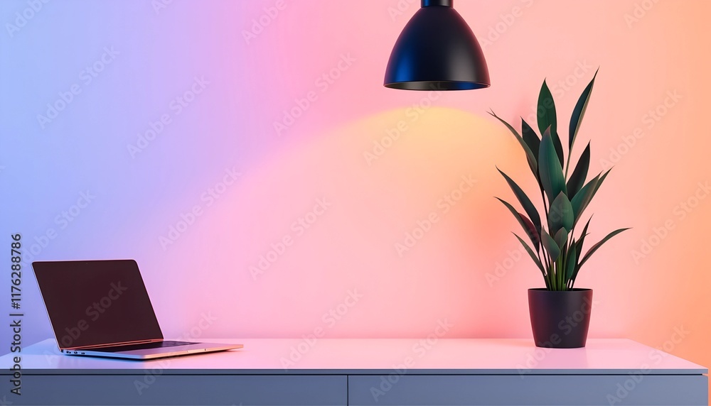Minimalist Serenity: A Calm Workspace with Thoughtful Details and Soothing Light Minimalist Serenity: A Calm Workspace with Thoughtful Details and Soothing Light