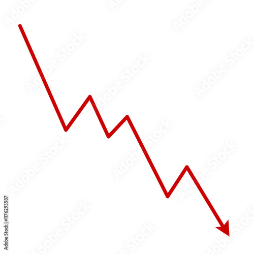 Market volatility icon  lines trend graph chart data analysis