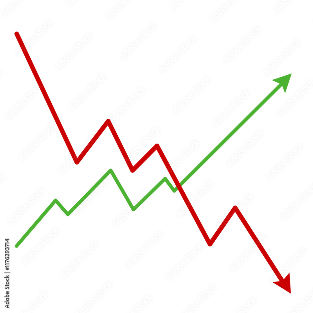 Market volatility icon lines trend graph chart data analysis Market volatility icon lines trend graph chart data analysis