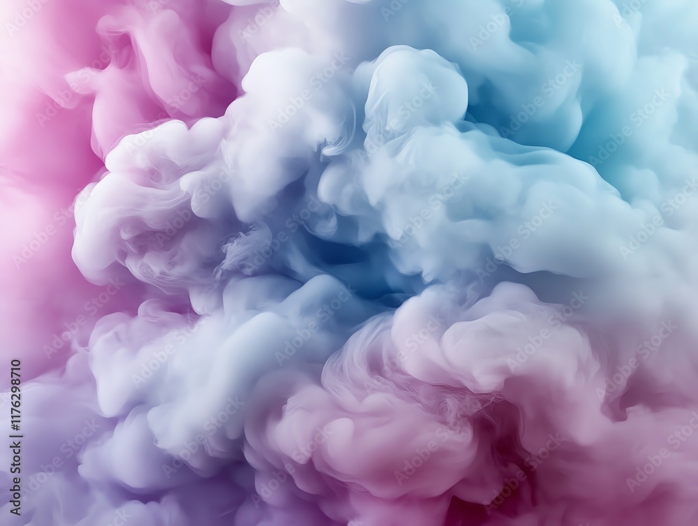 Fototapeta premium Abstract cloud patterns with layered softness, dreamy and surreal appeal