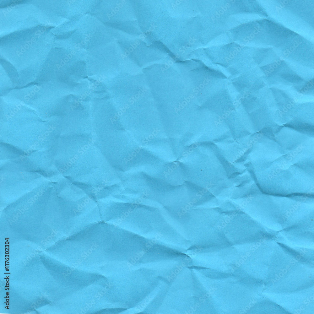 Obraz premium blue crumpled paper background