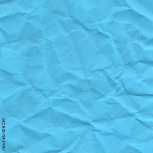 blue crumpled paper background