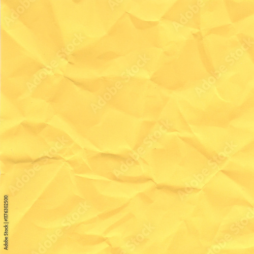 yellow crumpled paper background