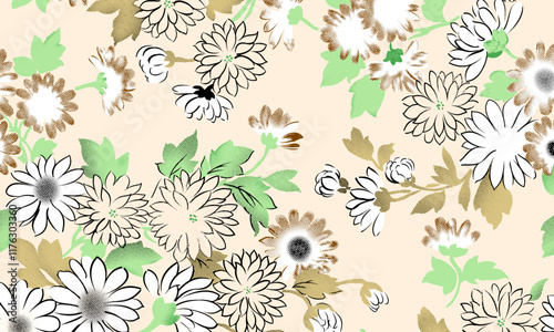 Abstract Flower background suitable for home decore and wallpaper purpose

