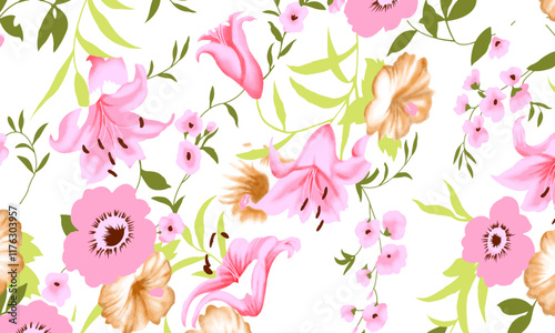 Abstract Flower background suitable for home decore and wallpaper purpose

