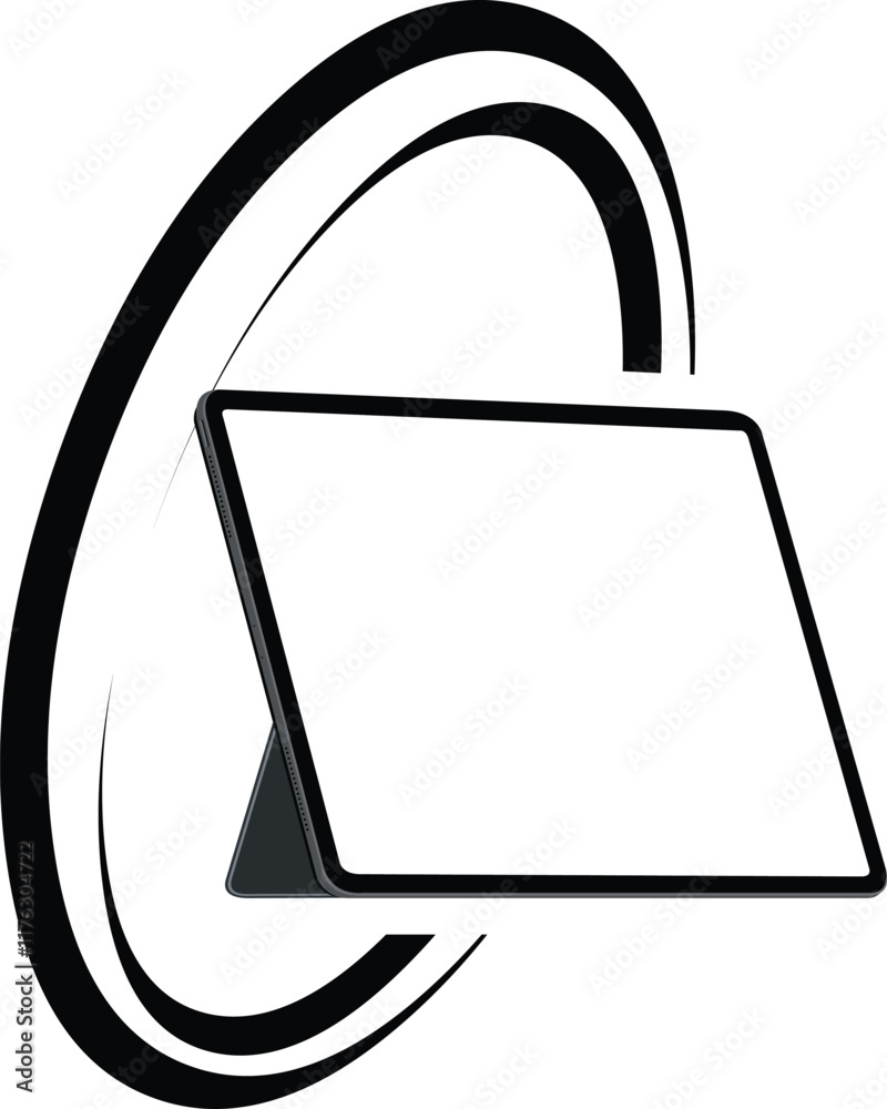 Logo with tablet image
