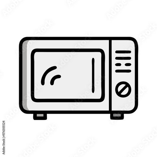 microwave oven icon design